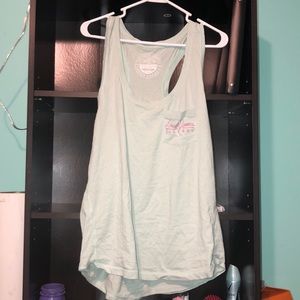 Lauren James mint green razorback tank top